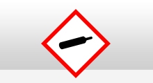 Gevaarlijke stoffen stickers - Gas onder druk (GHS04) - Alle formaten